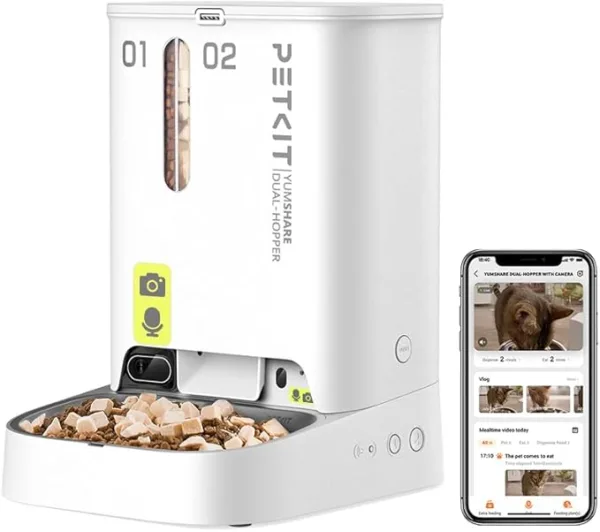 Alimentador Automático WiFi para Gatos y Perros