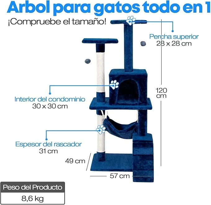 Árbol rascador para gatos