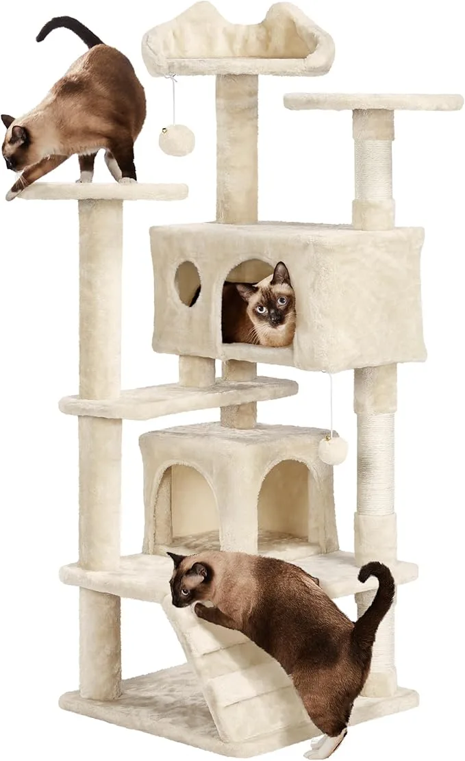 🐾 Árbol Rascador 139 cm – Torre de Juego para Gatos - Imagen 3