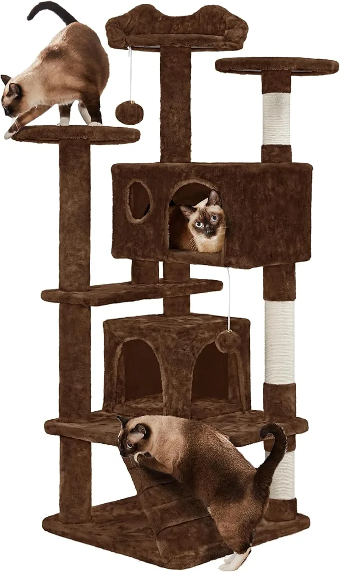 🐾 Árbol Rascador 139 cm – Torre de Juego para Gatos - Imagen 5