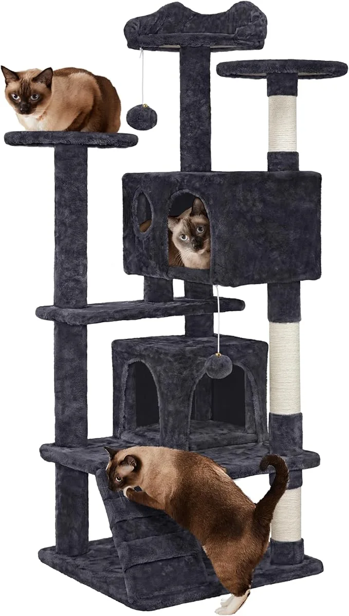 🐾 Árbol Rascador 139 cm – Torre de Juego para Gatos - Imagen 7