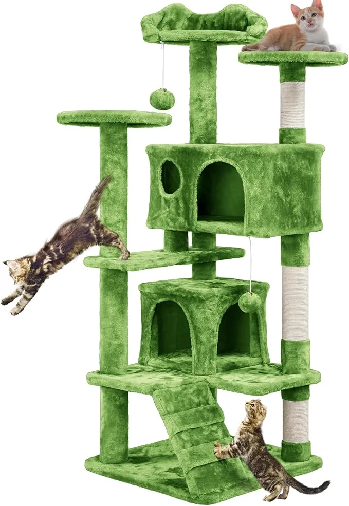 🐾 Árbol Rascador 139 cm – Torre de Juego para Gatos - Imagen 2