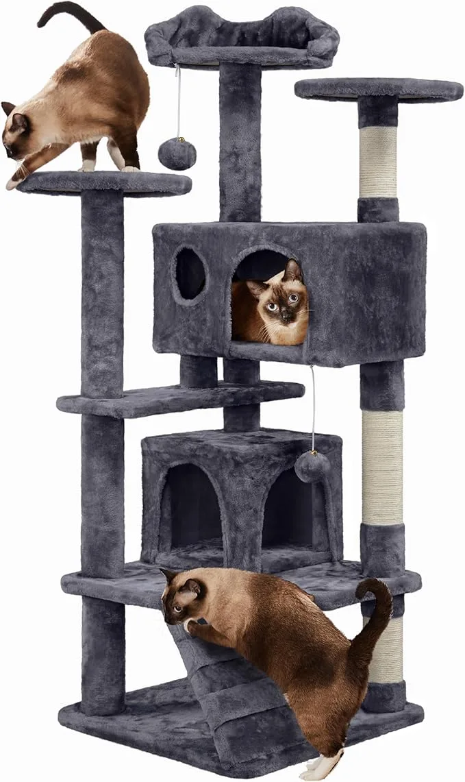 🐾 Árbol Rascador 139 cm – Torre de Juego para Gatos - Imagen 4